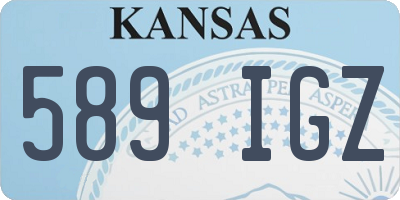 KS license plate 589IGZ