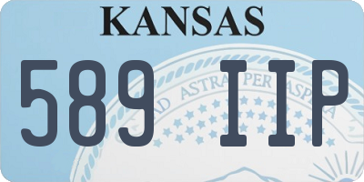 KS license plate 589IIP