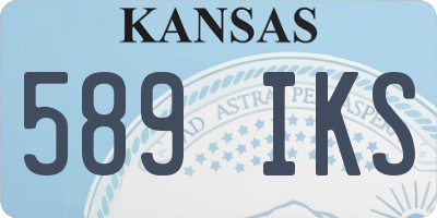 KS license plate 589IKS