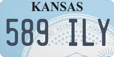 KS license plate 589ILY