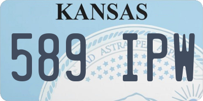 KS license plate 589IPW