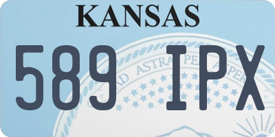 KS license plate 589IPX