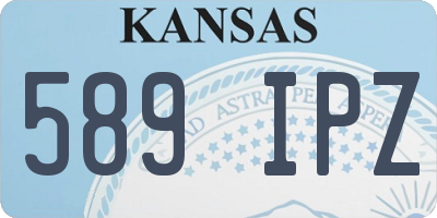 KS license plate 589IPZ