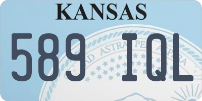 KS license plate 589IQL