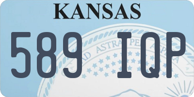 KS license plate 589IQP