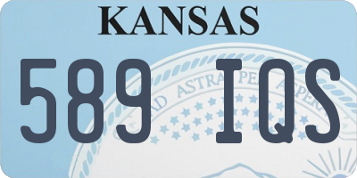 KS license plate 589IQS