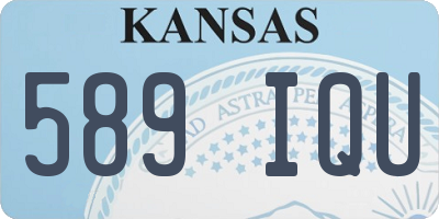 KS license plate 589IQU