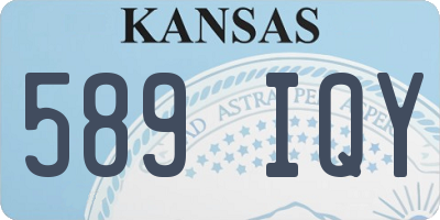 KS license plate 589IQY