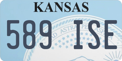 KS license plate 589ISE