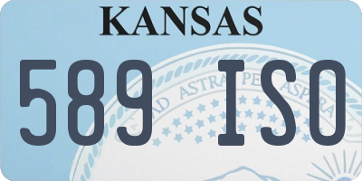 KS license plate 589ISO