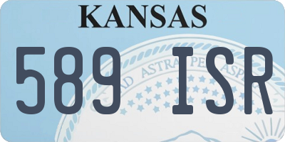KS license plate 589ISR
