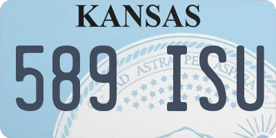 KS license plate 589ISU