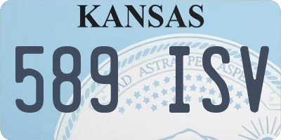 KS license plate 589ISV