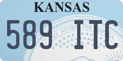 KS license plate 589ITC