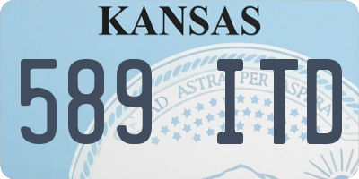 KS license plate 589ITD