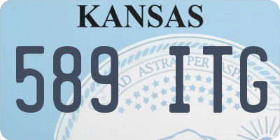 KS license plate 589ITG
