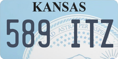KS license plate 589ITZ