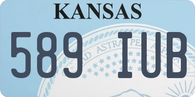 KS license plate 589IUB