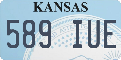 KS license plate 589IUE