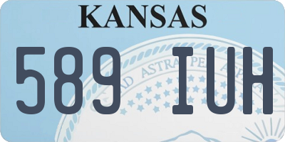 KS license plate 589IUH