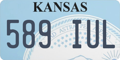 KS license plate 589IUL