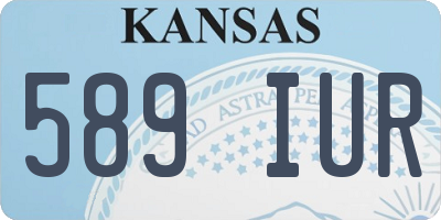 KS license plate 589IUR