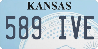 KS license plate 589IVE