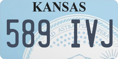 KS license plate 589IVJ