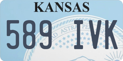 KS license plate 589IVK