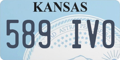 KS license plate 589IVO