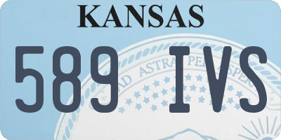 KS license plate 589IVS