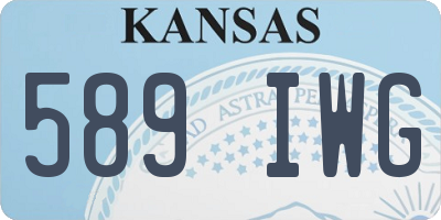 KS license plate 589IWG
