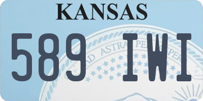 KS license plate 589IWI