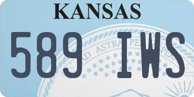KS license plate 589IWS