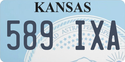 KS license plate 589IXA