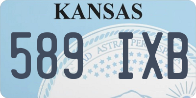 KS license plate 589IXB