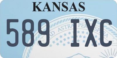 KS license plate 589IXC