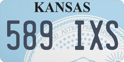 KS license plate 589IXS