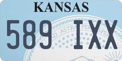 KS license plate 589IXX