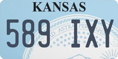KS license plate 589IXY