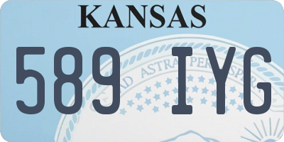 KS license plate 589IYG