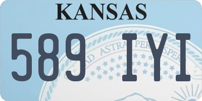 KS license plate 589IYI
