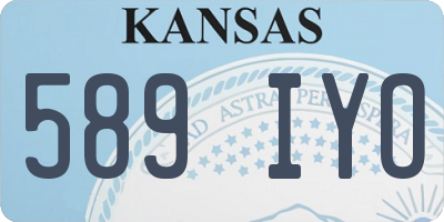 KS license plate 589IYO