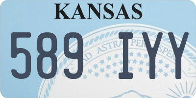 KS license plate 589IYY