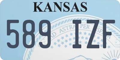KS license plate 589IZF
