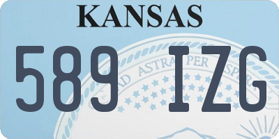 KS license plate 589IZG