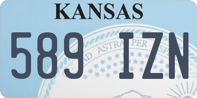 KS license plate 589IZN