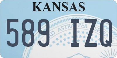 KS license plate 589IZQ