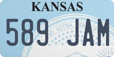 KS license plate 589JAM