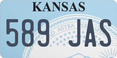 KS license plate 589JAS